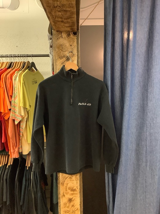 Vintage Other - Vintage MI-2 Black Quarter Zip